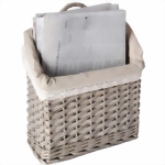 Nostalgischer Weidenkorb Zeitungskorb